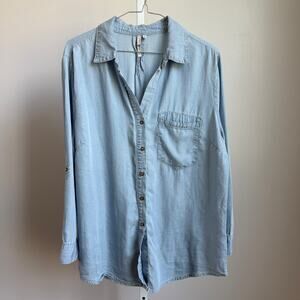 Grand & Greene sz M blue button-down shirt‎